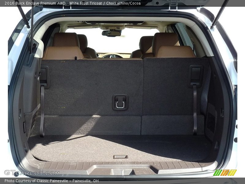 White Frost Tricoat / Choccachino/Cocoa 2016 Buick Enclave Premium AWD