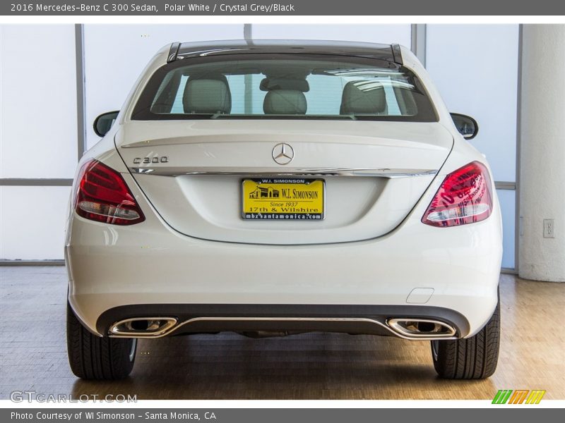 Polar White / Crystal Grey/Black 2016 Mercedes-Benz C 300 Sedan