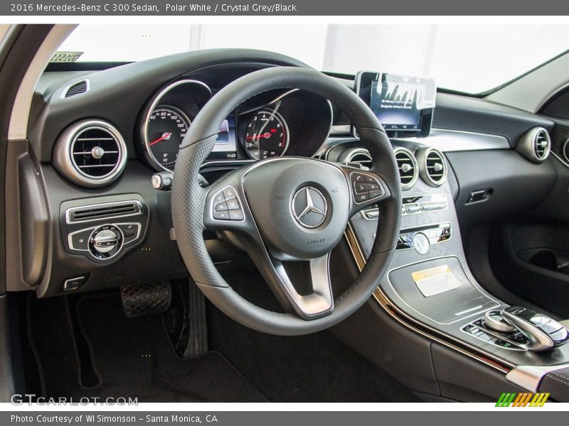 Polar White / Crystal Grey/Black 2016 Mercedes-Benz C 300 Sedan
