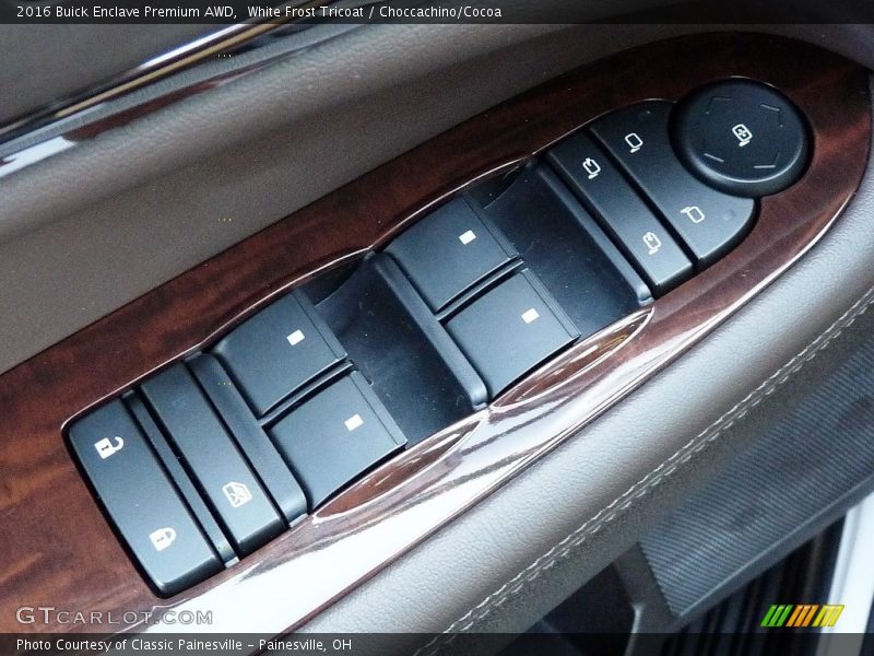 White Frost Tricoat / Choccachino/Cocoa 2016 Buick Enclave Premium AWD