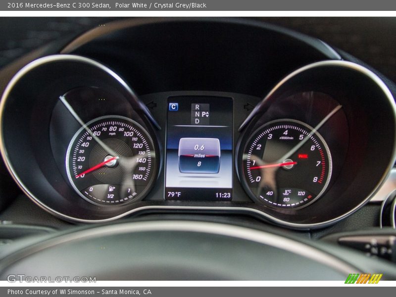 Polar White / Crystal Grey/Black 2016 Mercedes-Benz C 300 Sedan