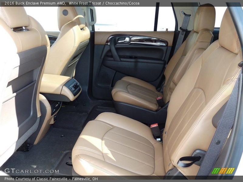 White Frost Tricoat / Choccachino/Cocoa 2016 Buick Enclave Premium AWD