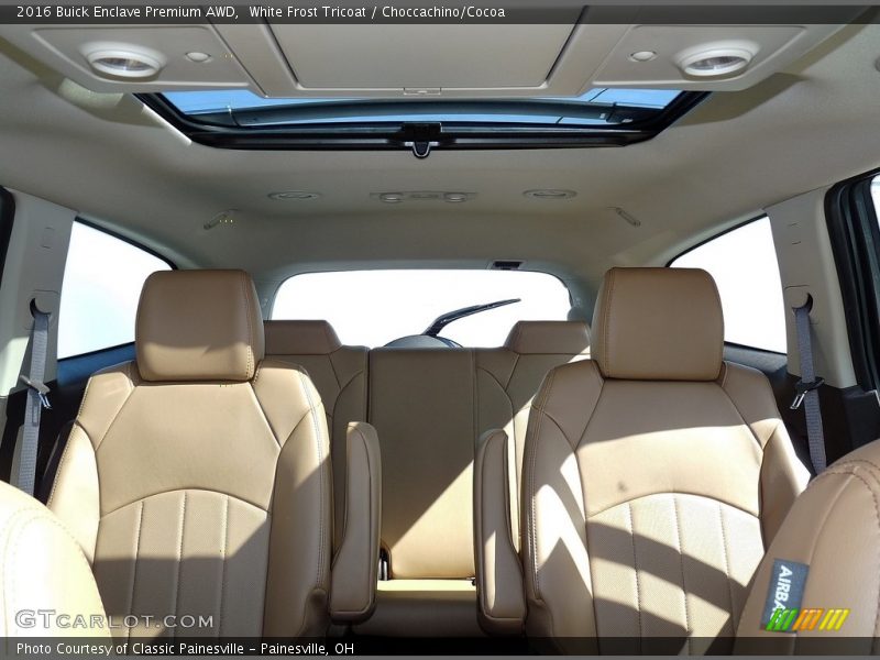 White Frost Tricoat / Choccachino/Cocoa 2016 Buick Enclave Premium AWD