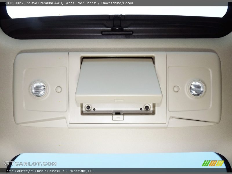 White Frost Tricoat / Choccachino/Cocoa 2016 Buick Enclave Premium AWD
