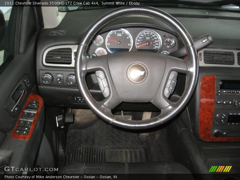 Summit White / Ebony 2011 Chevrolet Silverado 3500HD LTZ Crew Cab 4x4