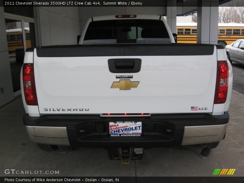 Summit White / Ebony 2011 Chevrolet Silverado 3500HD LTZ Crew Cab 4x4