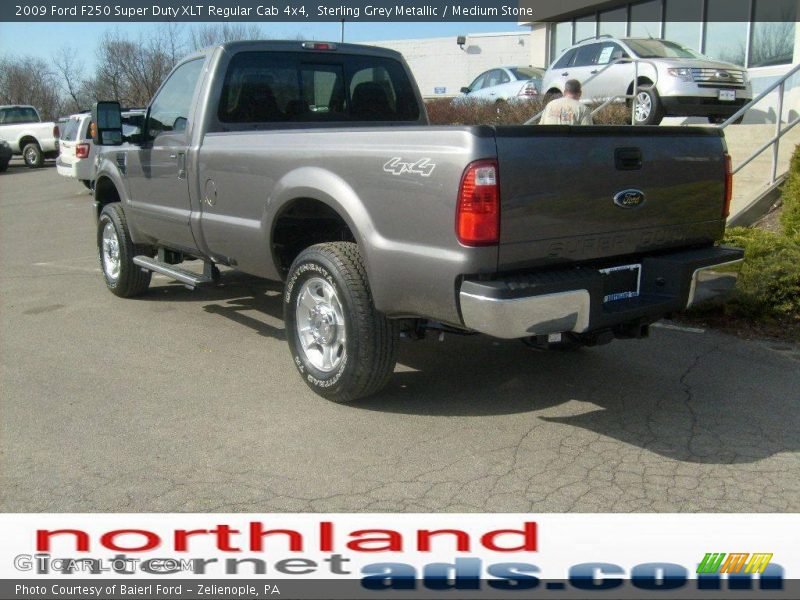 Sterling Grey Metallic / Medium Stone 2009 Ford F250 Super Duty XLT Regular Cab 4x4