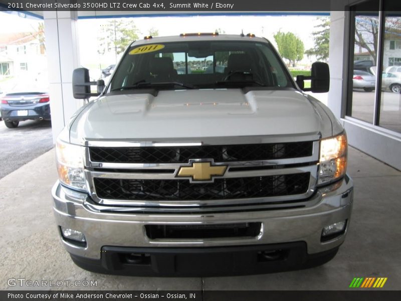 Summit White / Ebony 2011 Chevrolet Silverado 3500HD LTZ Crew Cab 4x4