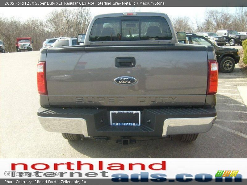 Sterling Grey Metallic / Medium Stone 2009 Ford F250 Super Duty XLT Regular Cab 4x4