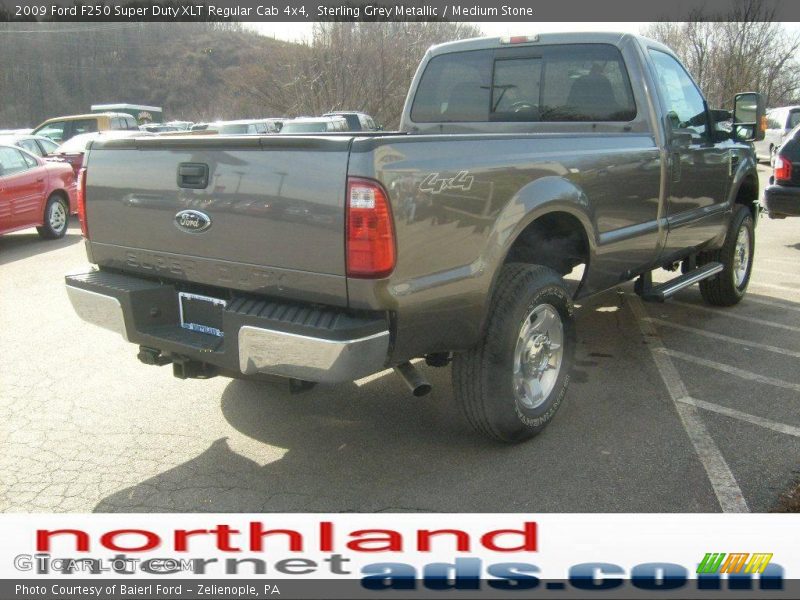 Sterling Grey Metallic / Medium Stone 2009 Ford F250 Super Duty XLT Regular Cab 4x4