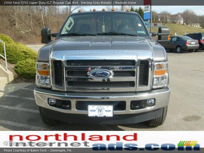 Sterling Grey Metallic / Medium Stone 2009 Ford F250 Super Duty XLT Regular Cab 4x4