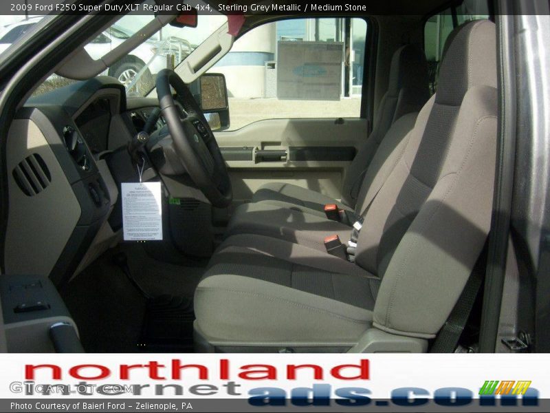 Sterling Grey Metallic / Medium Stone 2009 Ford F250 Super Duty XLT Regular Cab 4x4