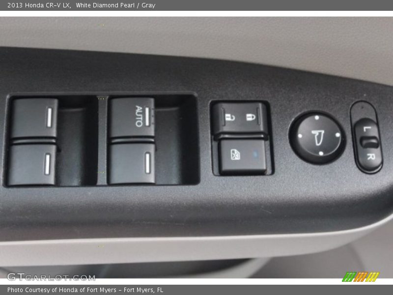 White Diamond Pearl / Gray 2013 Honda CR-V LX