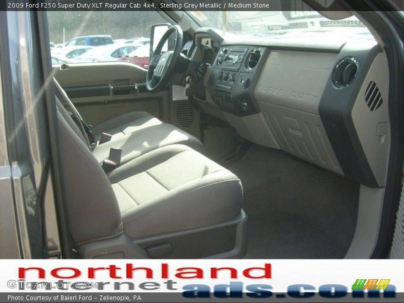 Sterling Grey Metallic / Medium Stone 2009 Ford F250 Super Duty XLT Regular Cab 4x4