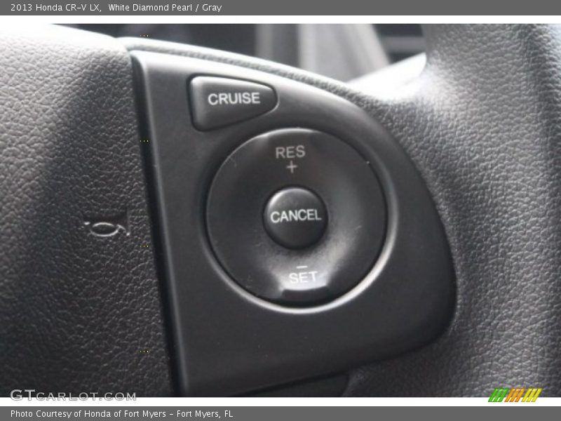 White Diamond Pearl / Gray 2013 Honda CR-V LX