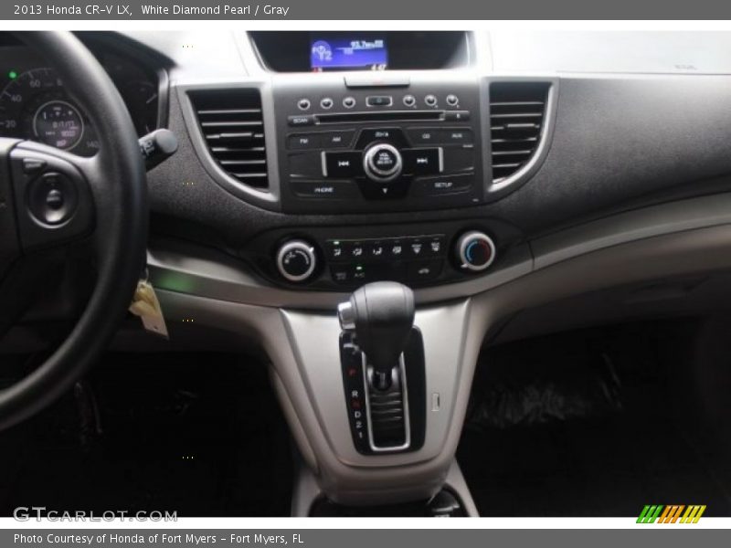 White Diamond Pearl / Gray 2013 Honda CR-V LX