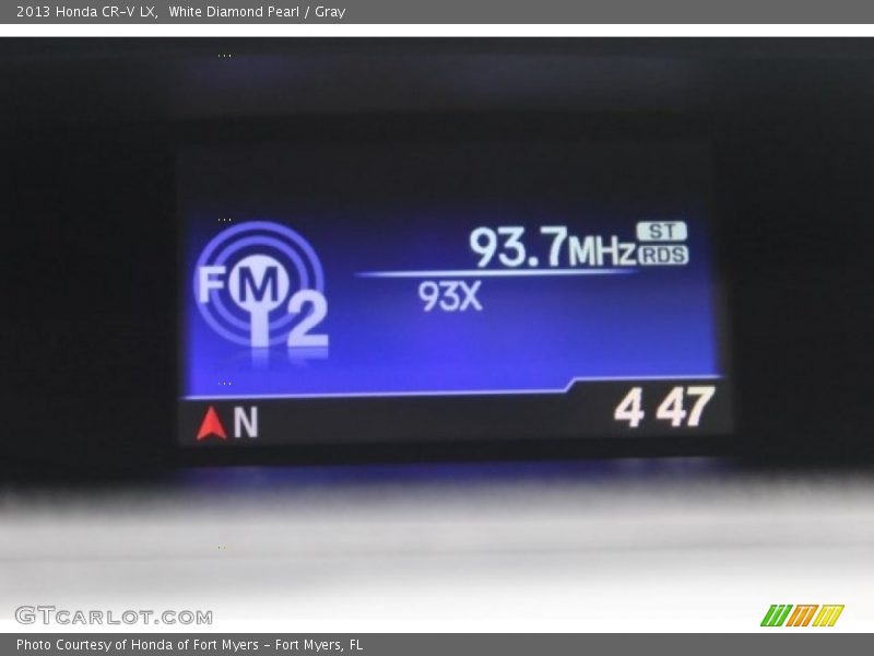 White Diamond Pearl / Gray 2013 Honda CR-V LX