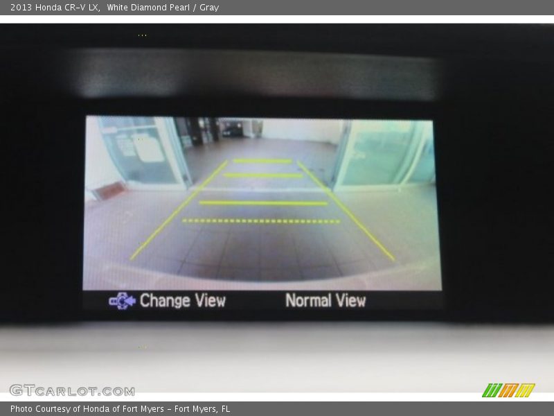 White Diamond Pearl / Gray 2013 Honda CR-V LX