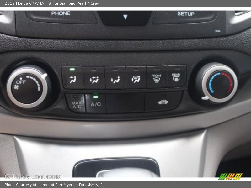 White Diamond Pearl / Gray 2013 Honda CR-V LX