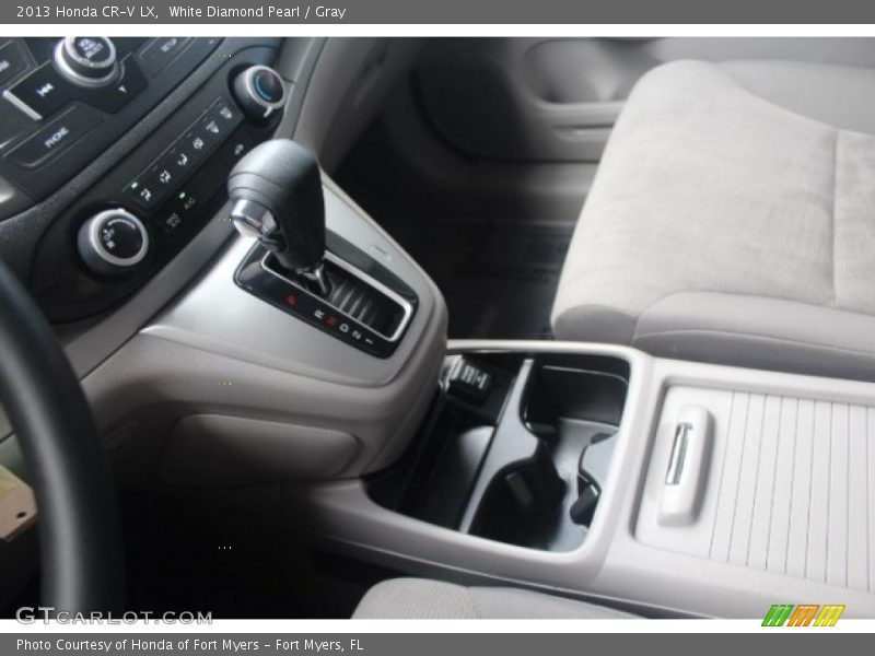 White Diamond Pearl / Gray 2013 Honda CR-V LX