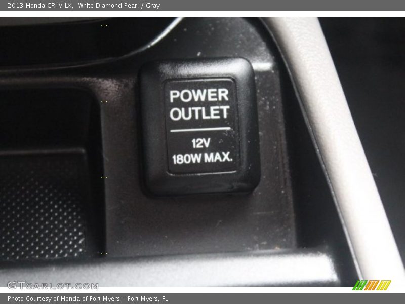 White Diamond Pearl / Gray 2013 Honda CR-V LX