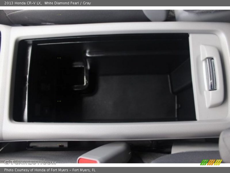 White Diamond Pearl / Gray 2013 Honda CR-V LX
