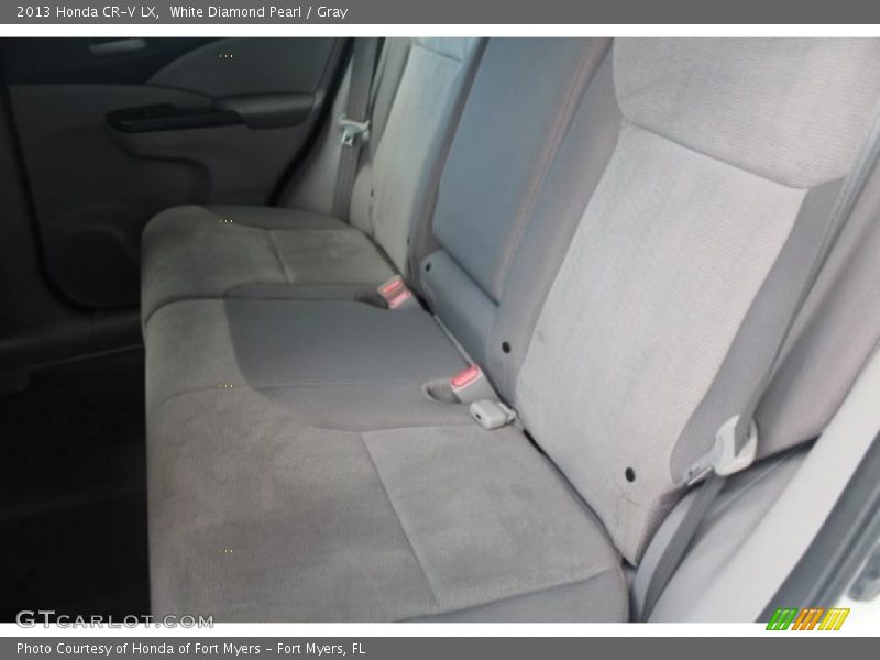 White Diamond Pearl / Gray 2013 Honda CR-V LX