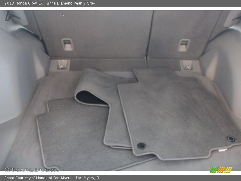 White Diamond Pearl / Gray 2013 Honda CR-V LX