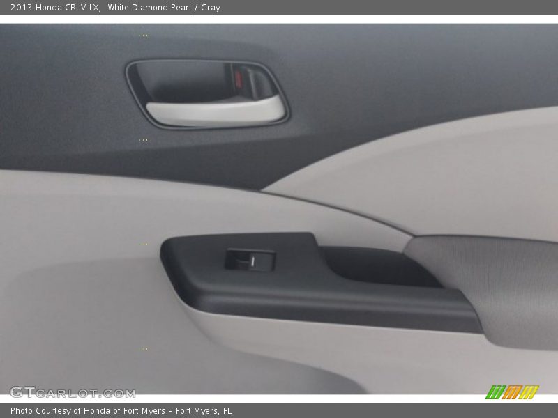 White Diamond Pearl / Gray 2013 Honda CR-V LX
