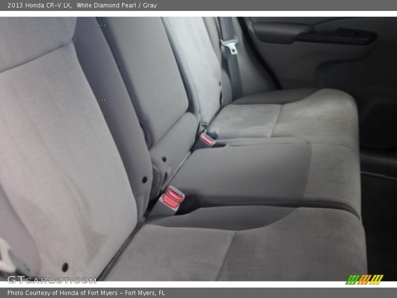 White Diamond Pearl / Gray 2013 Honda CR-V LX