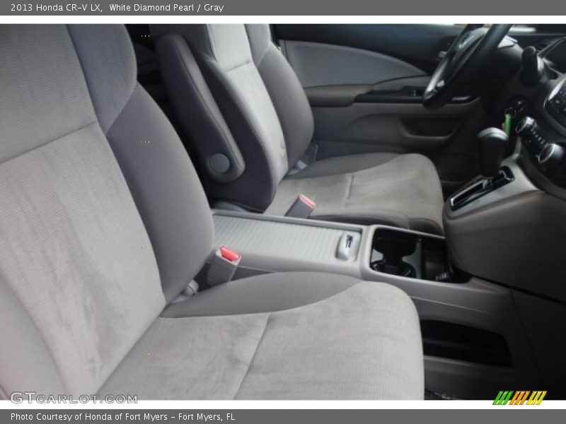 White Diamond Pearl / Gray 2013 Honda CR-V LX