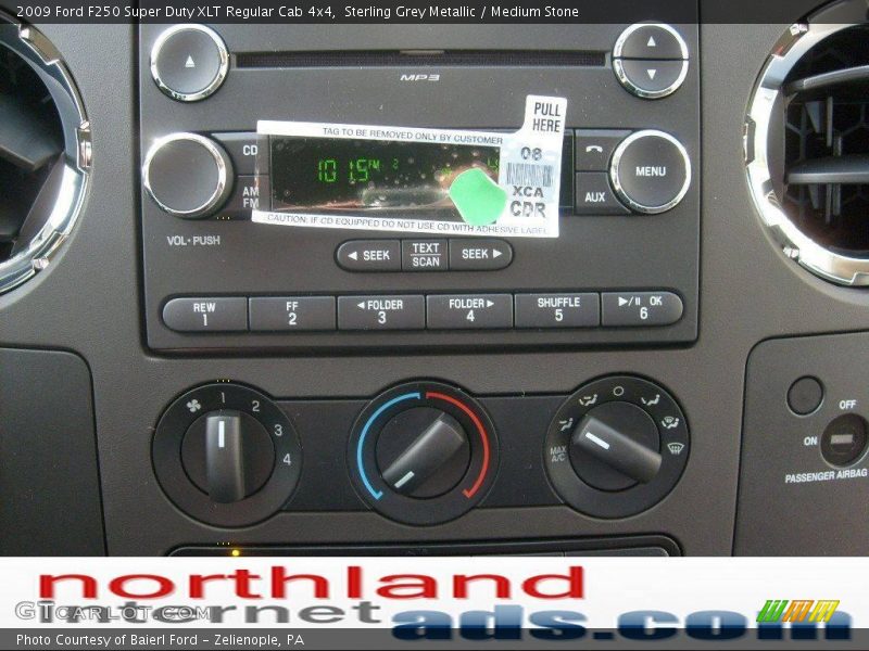 Sterling Grey Metallic / Medium Stone 2009 Ford F250 Super Duty XLT Regular Cab 4x4