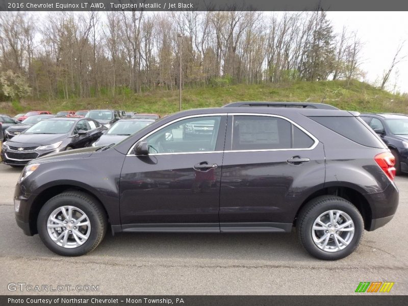 Tungsten Metallic / Jet Black 2016 Chevrolet Equinox LT AWD