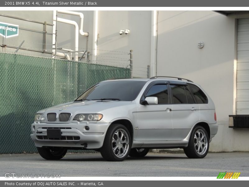 Titanium Silver Metallic / Black 2001 BMW X5 4.4i