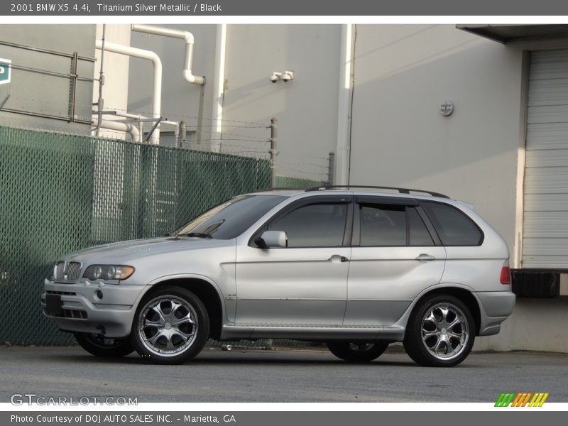 Titanium Silver Metallic / Black 2001 BMW X5 4.4i