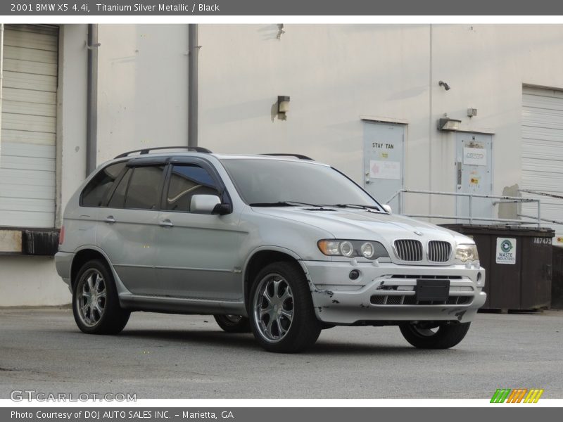 Titanium Silver Metallic / Black 2001 BMW X5 4.4i