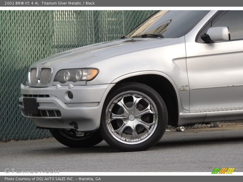 Titanium Silver Metallic / Black 2001 BMW X5 4.4i