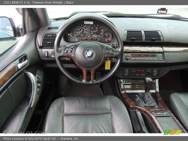 Titanium Silver Metallic / Black 2001 BMW X5 4.4i