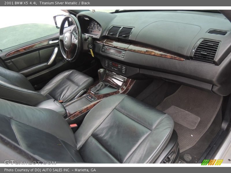 Titanium Silver Metallic / Black 2001 BMW X5 4.4i