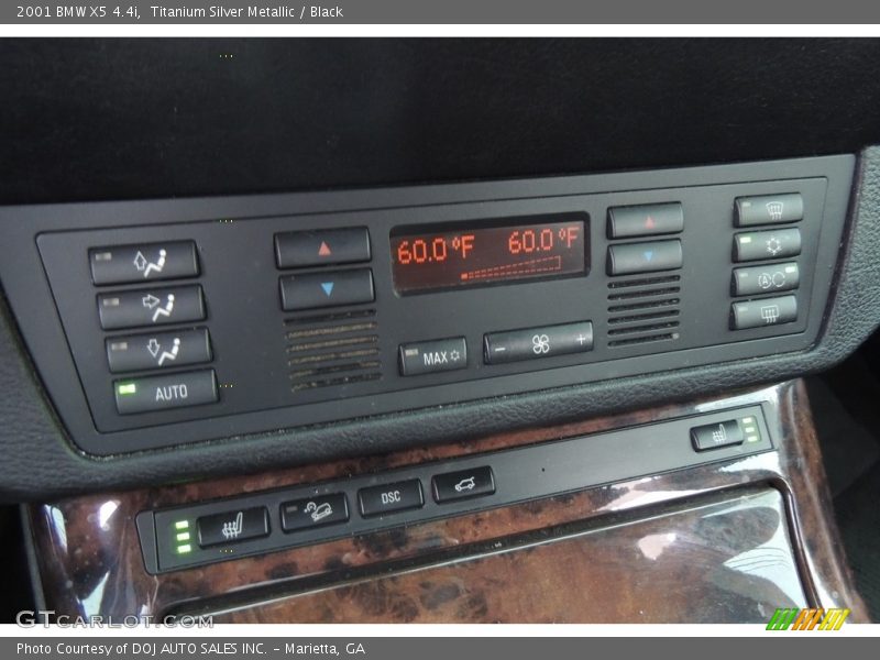 Titanium Silver Metallic / Black 2001 BMW X5 4.4i