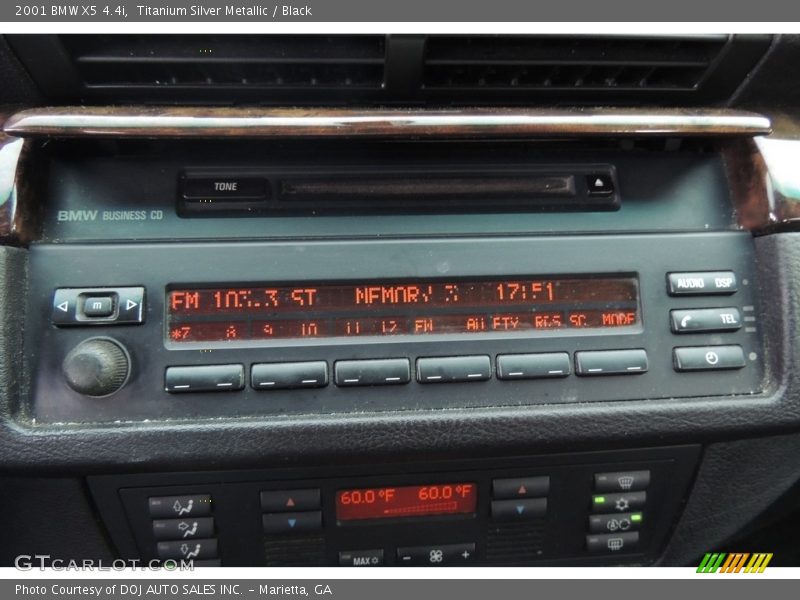 Titanium Silver Metallic / Black 2001 BMW X5 4.4i