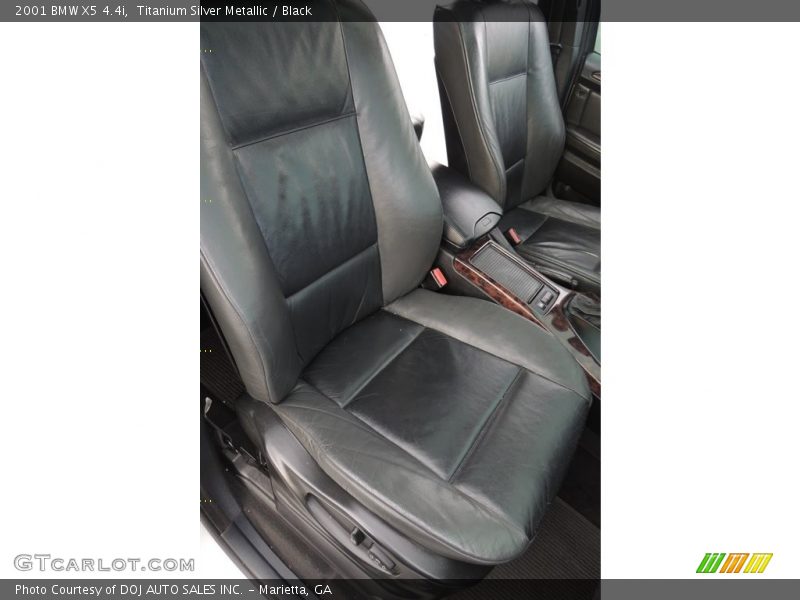 Titanium Silver Metallic / Black 2001 BMW X5 4.4i