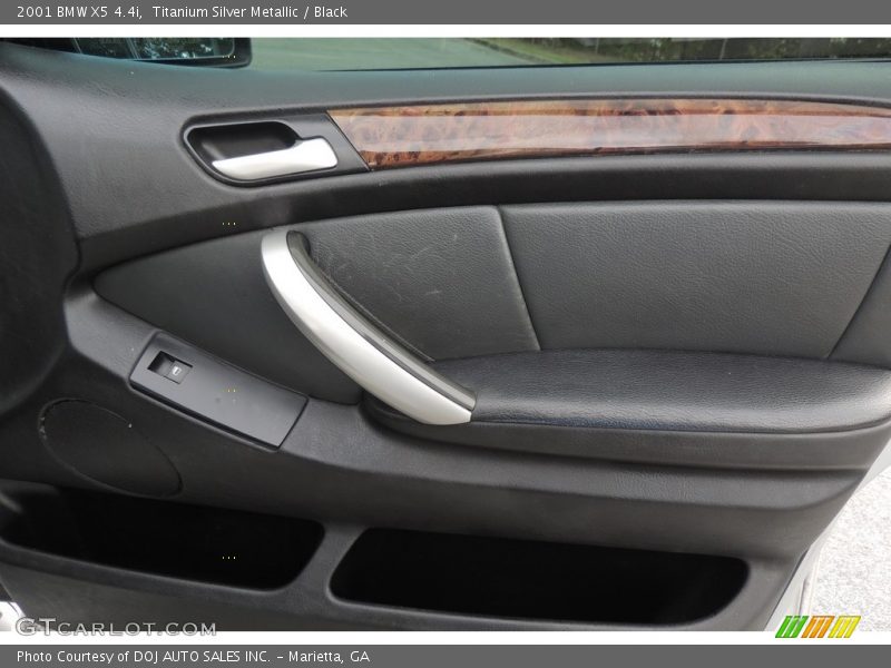 Titanium Silver Metallic / Black 2001 BMW X5 4.4i