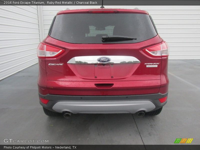 Ruby Red Metallic / Charcoal Black 2016 Ford Escape Titanium