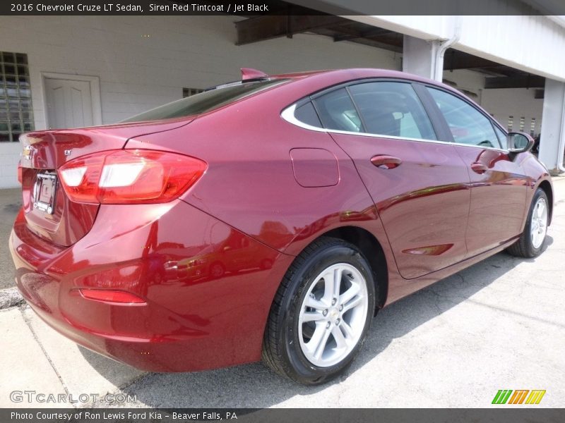 Siren Red Tintcoat / Jet Black 2016 Chevrolet Cruze LT Sedan