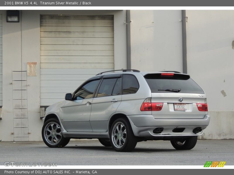 Titanium Silver Metallic / Black 2001 BMW X5 4.4i