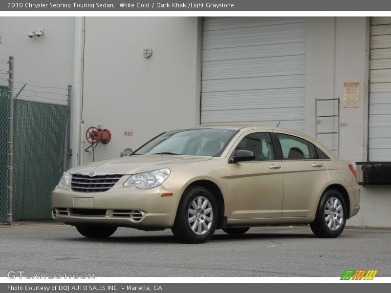 White Gold / Dark Khaki/Light Graystone 2010 Chrysler Sebring Touring Sedan