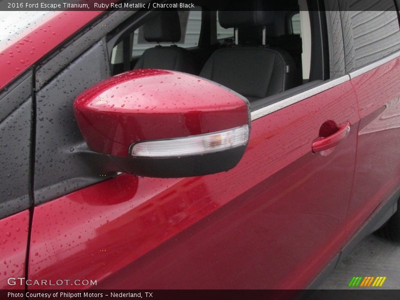 Ruby Red Metallic / Charcoal Black 2016 Ford Escape Titanium