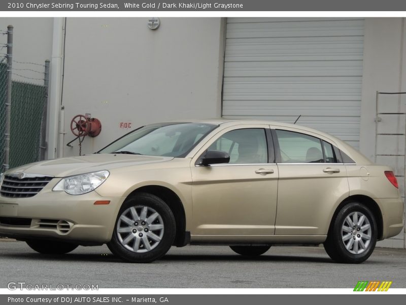 White Gold / Dark Khaki/Light Graystone 2010 Chrysler Sebring Touring Sedan