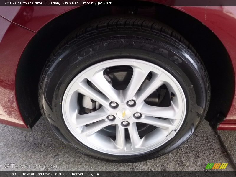 Siren Red Tintcoat / Jet Black 2016 Chevrolet Cruze LT Sedan